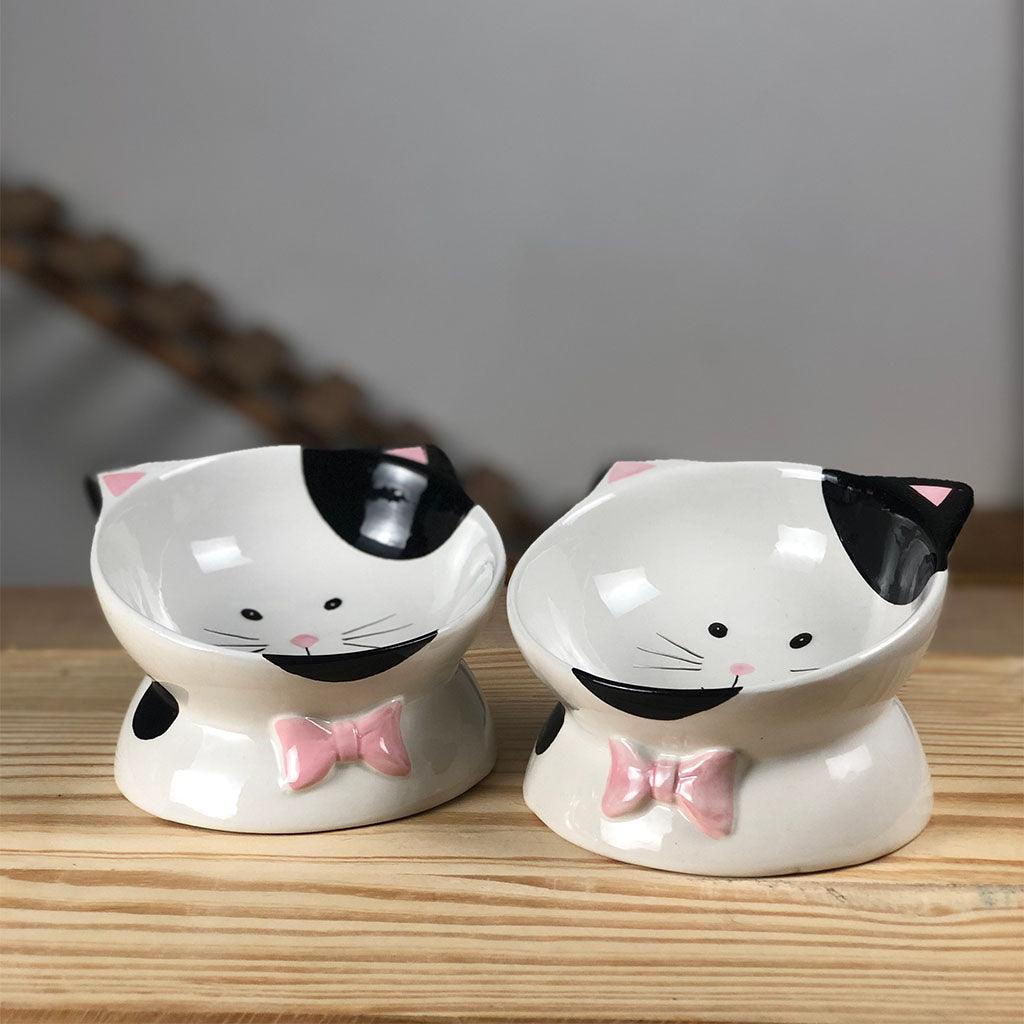Comederos coquette en cerámica para gatos - Catifypty
