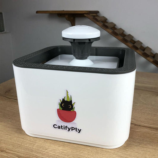 Fuente de agua blanca de 2.5lts para gatos - Catifypty